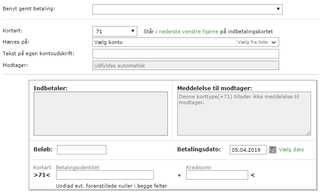 Billede af girokort i Netbanken