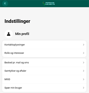 Afmeld dit markedsføringssamtykke under menupunktet Samtykker og aftaler