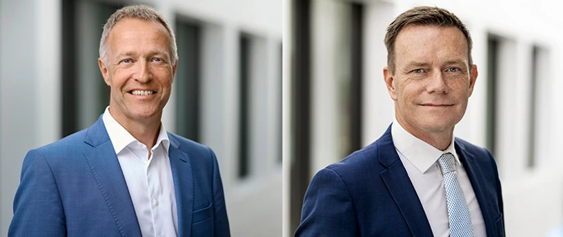 Underdirektør Michael Nielsen samt underdirektør Jan Justesen.