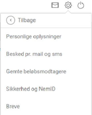 Vælg besked pr mail og sms