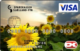 Visakort med solsikke