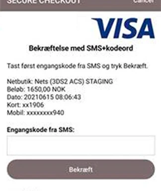 3DS besked når vi mangler dit mobilnummer