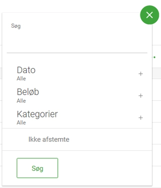 Søg i Netbankbetalinger