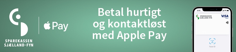 Betal hurtigt og sikkert med Apple Pay hos Sparekassen Sjælland-Fyn